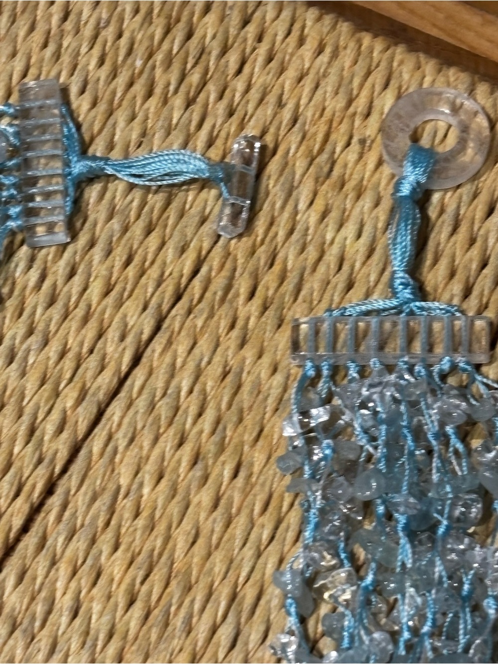 Aqua glass tiered bead Necklace - Women Jewelry - Picture 3 of 8